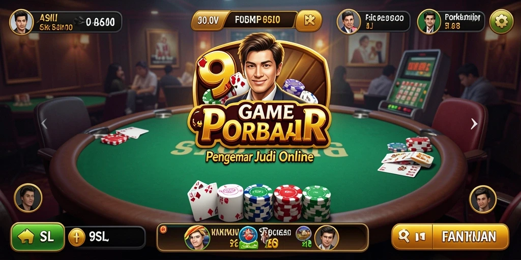 Tampilan gameplay Poker yang seru di 9SL.