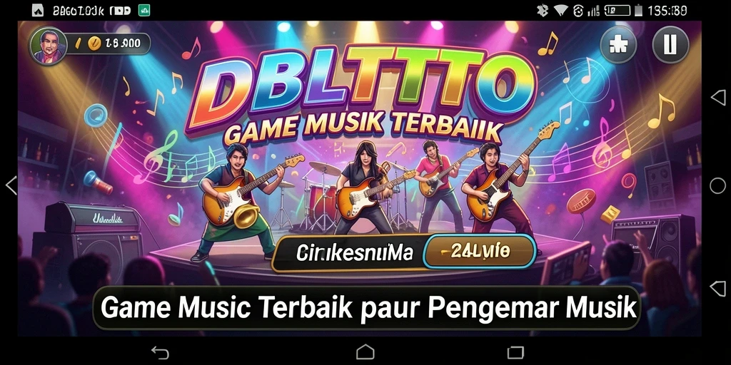 Gameplay seru DBLTOTO dengan berbagai tantangan musik.