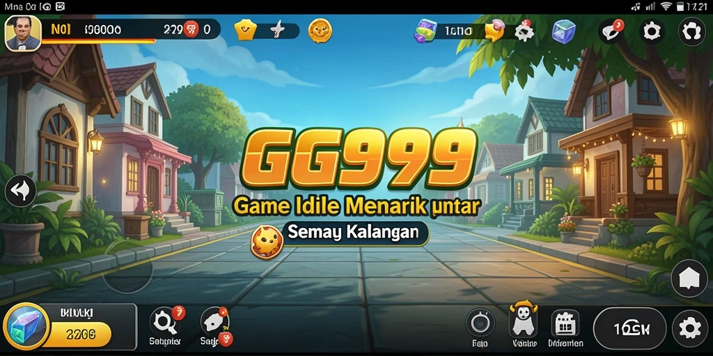 Tampilan gameplay menarik dari GG999 yang menampilkan elemen Idle.